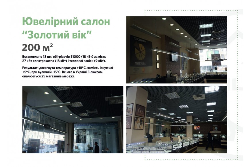 Ювелірний салон “Золотий вік” 200 кв.м